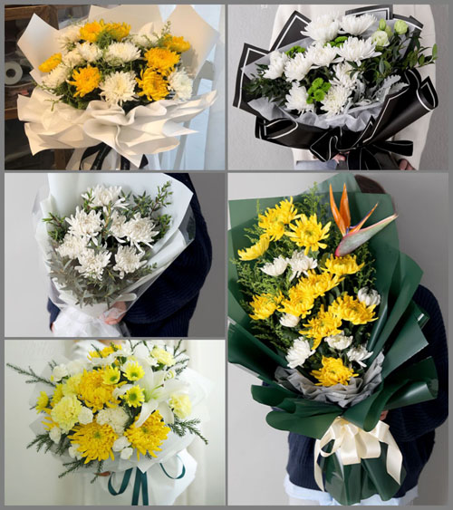 江西赣州瑞金市九堡镇白事花束代送